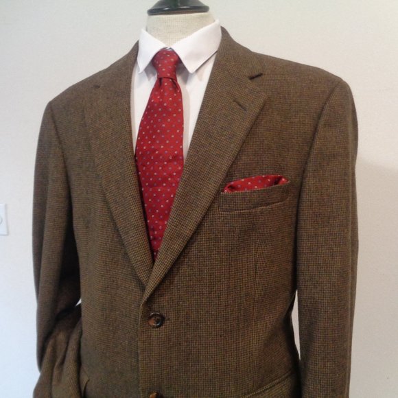 CHERESKIN CAMEL HAIR VINTAGE MENS BLAZER42R